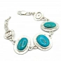 Turquoise and Sterling Silver 925 Bracelet 2